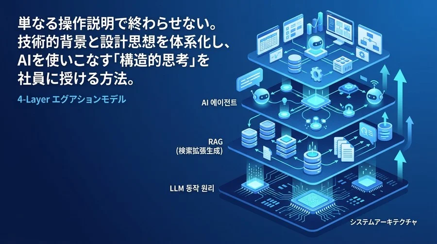 対話型AI活用研修：操作から原理理解、業務実装へ導く教育設計