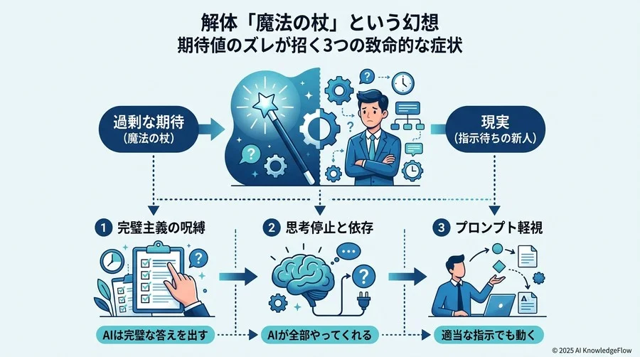 「魔法の杖」という幻想の解体：期待値のズレが招く3つの致命的な症状 - Section Image