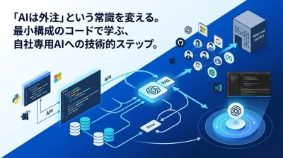 「AIは外注」の常識を覆す。PythonとAPI連携で学ぶ、RAG構築から始めるAI内製化ロードマップ実践ガイド
