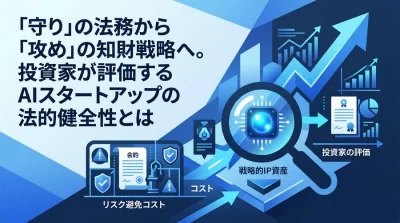 「守り」の法務から「攻め」の知財戦略へ。投資家が評価するAIスタートアップの法的健全性とは
