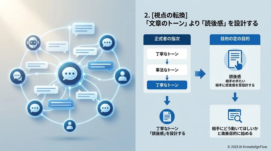 2. [視点の転換] 「文章のトーン」より「読後感」を設計する - Section Image