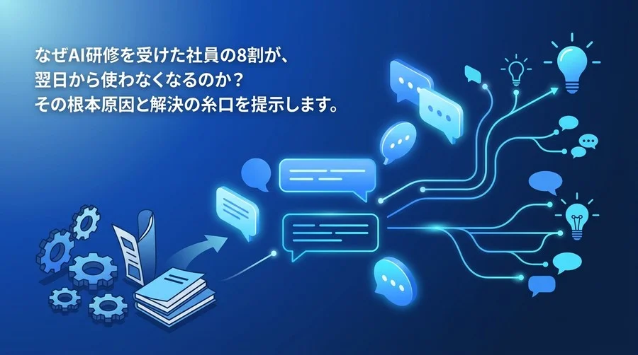「AIを導入しただけ」で終わらせない対話型AI活用研修の実践アプローチ
