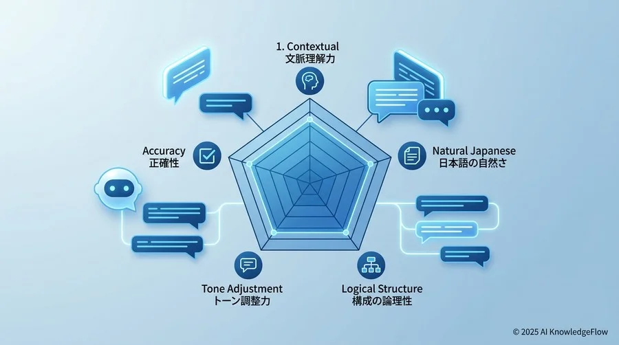 検証の設計：ビジネス文章の品質を測定する5つの評価指標 - Section Image