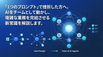 「1つの指示」で挫折した方へ。AIをチーム化するマルチエージェント設計の基礎