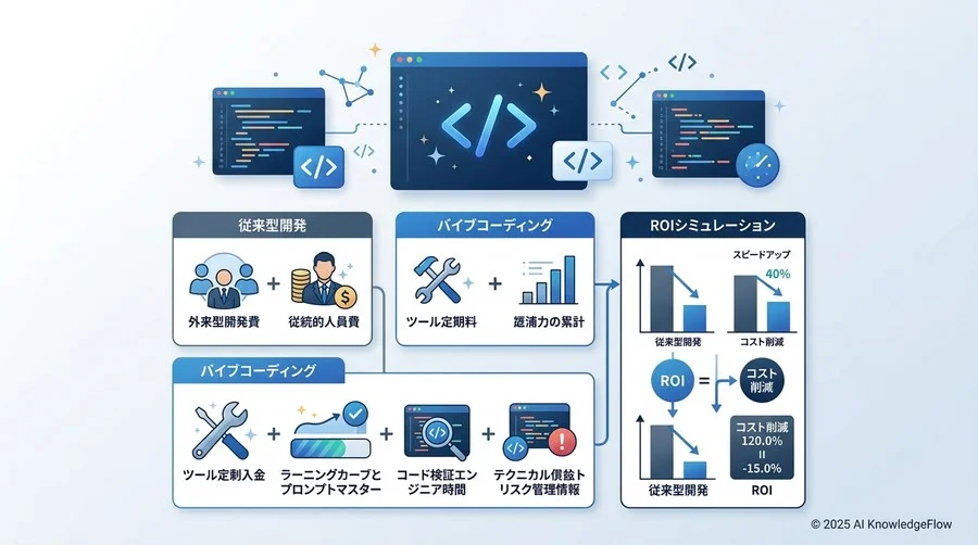 【定量分析】従来型開発 vs バイブコーディングのROI比較モデル - Section Image