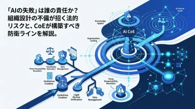 「AIの失敗」は誰の責任か？組織を守るAI CoEと法的ガバナンスの実践アプローチ