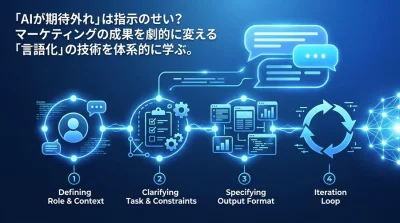 「AIが期待外れ」は指示のせい？マーケティング成果を劇的に変える「言語化」の技術とプロンプト基礎