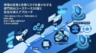 現場の反発と失敗リスクを最小化する部門別AIユースケース20選と安全な導入アプローチ