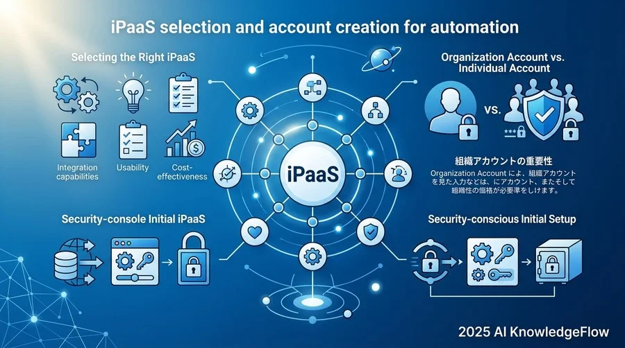 事前準備：自動化の心臓部となる「iPaaS」の選定とアカウント作成 - Section Image
