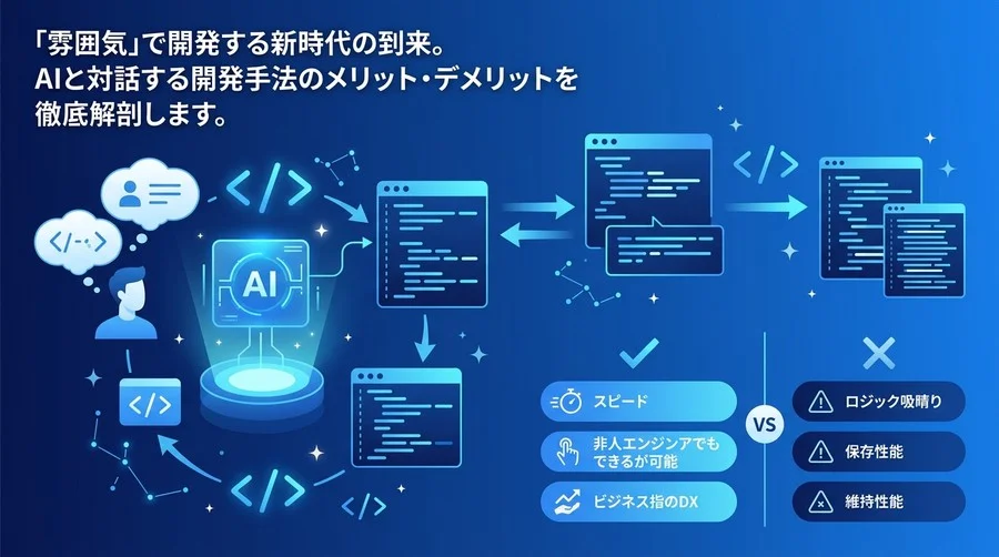 雰囲気で開発する時代へ。非エンジニアのためのバイブコーディング入門と実践アプローチ
