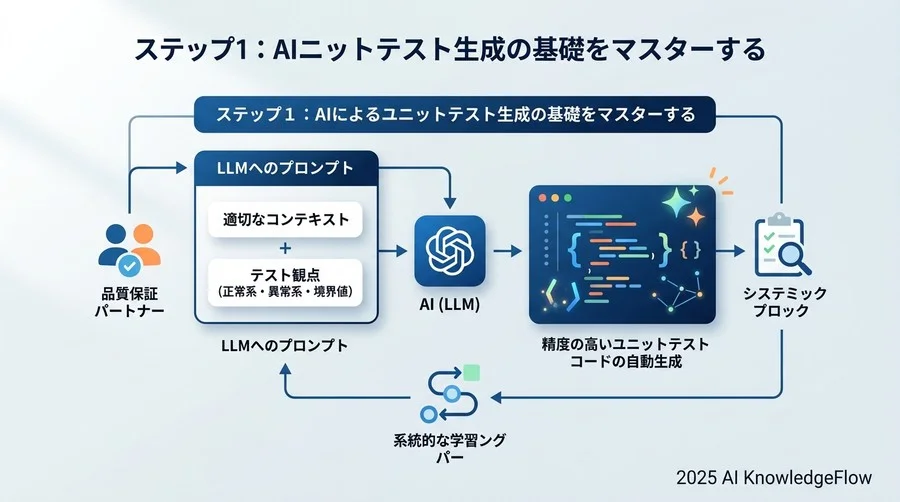 ステップ1：AIによるユニットテスト生成の基礎をマスターする - Section Image