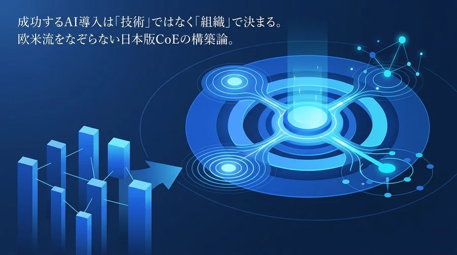 AI CoEの形骸化を防ぐ組織設計：日本企業の縦割りを打破し全社DXを推進する権限とKPIの再構築論