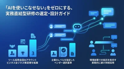 「AIを使いこなせない」をゼロにする対話型AI研修の選定・カリキュラム設計ガイド