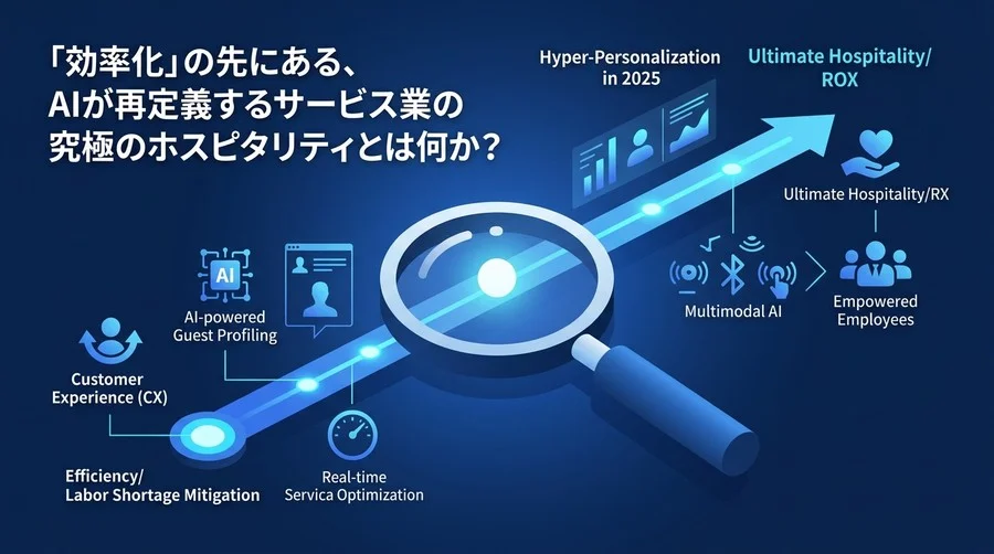 サービス業のAI活用戦略：効率化を超え「究極のホスピタリティ」を再定義する実践アプローチ