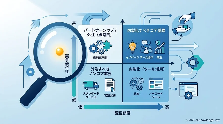 自社でやるべきか？を見極める「内製化判断フレームワーク」 - Section Image