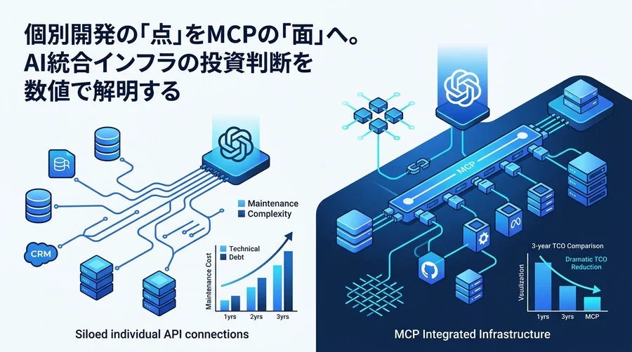 API連携のサイロ化を防ぐMCP導入戦略：AI統合インフラのTCO削減シミュレーション