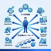 AI導入の『何から始める？』が消える全8部署のユースケースと失敗しない評価基準