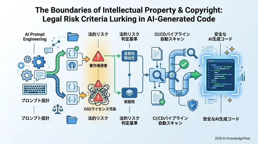 知財・著作権の境界線：AI生成コードに潜む法的リスクの判定基準 - Section Image