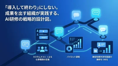 対話型AI研修を「導入して終わり」にしないための実践的アプローチと定着化戦略