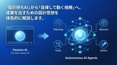 AIエージェント設計の基礎：「指示待ち」から「自律型」へ進化させるアーキテクチャ実践ガイド