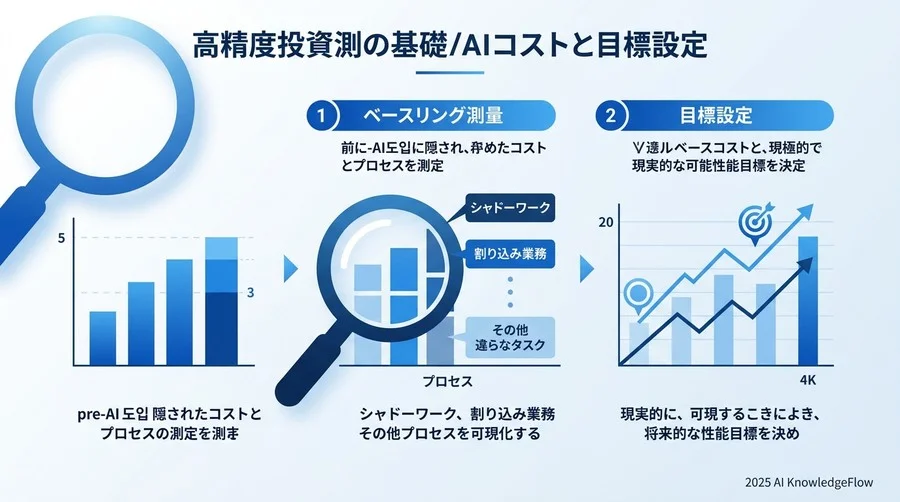 精度高い投資予測のための「ベースライン」測定とターゲット設定 - Section Image