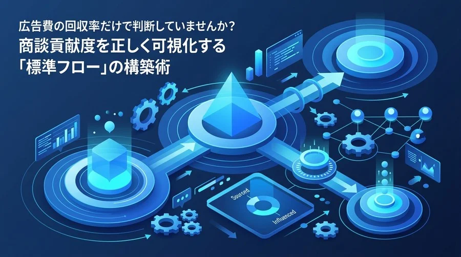 広告費の回収率だけで判断していませんか？商談貢献度を正しく可視化する「標準フロー」の構築術