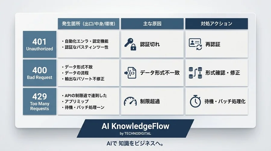 n8n・Makeのエラーはなぜ怖い？非エンジニア向け自動化トラブルシューティングの構造的理解 - Conclusion Image