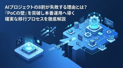AI導入の8割がPoCで挫折する理由とは？本番環境への移行手順とリスク管理の徹底ガイド