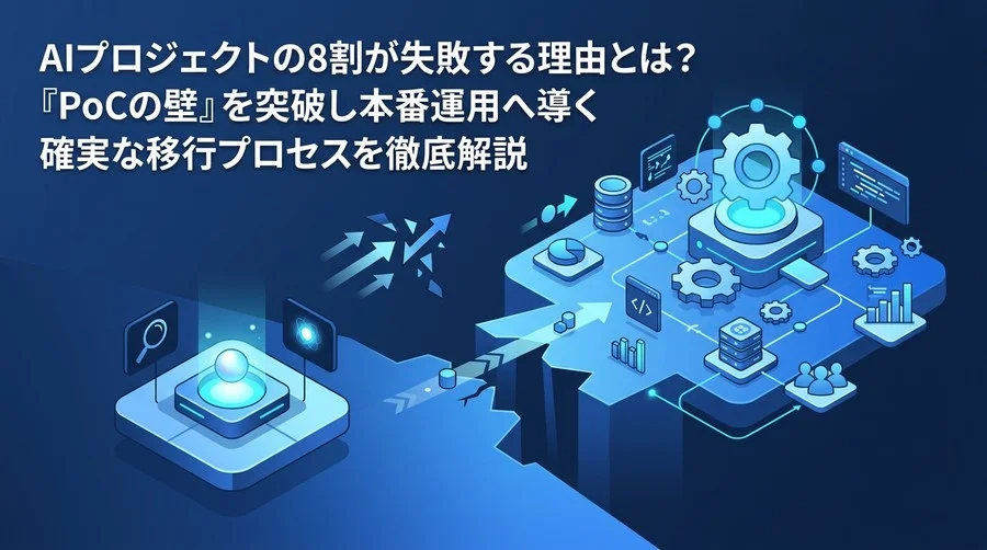 AI導入の8割がPoCで挫折する理由とは？本番環境への移行手順とリスク管理の徹底ガイド