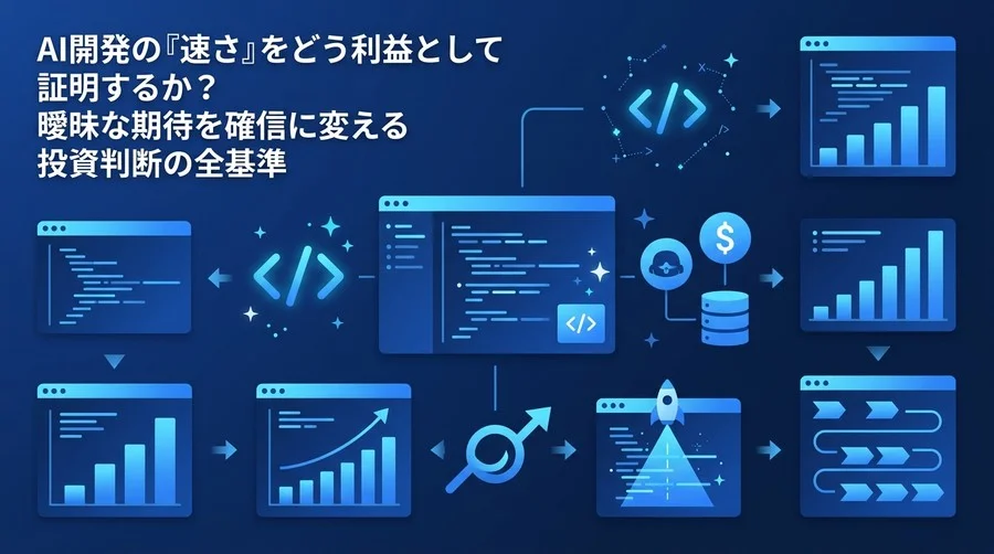 バイブコーディング導入の投資対効果をどう証明するか？AI開発の『速さ』を利益に変えるKPIとROI算定基準