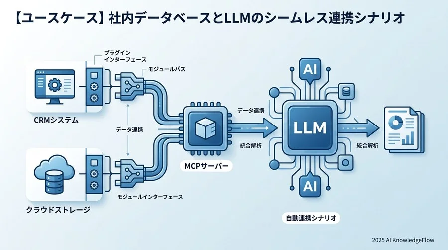 【ユースケース】社内データベースとLLMのシームレス連携シナリオ - Section Image