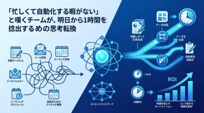 「忙しくて自動化する暇がない」と嘆くチームへ。現場主導で進める社内ツール自動化の思考法と実践アプローチ
