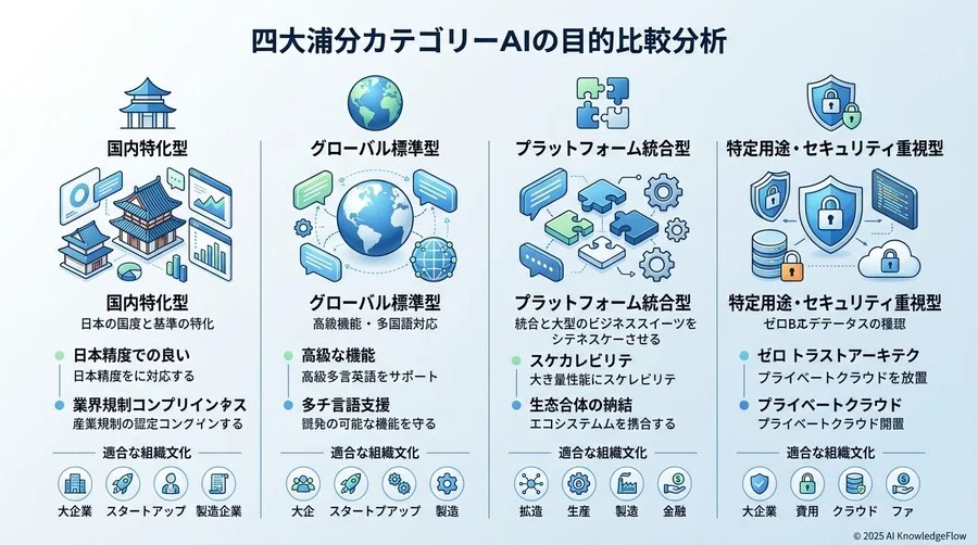 主要ベンダー4カテゴリーの客観的比較分析 - Section Image