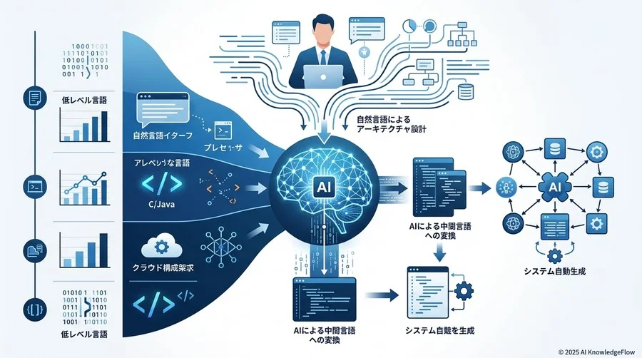 予測トレンド①：自然言語による「アーキテクチャ記述」が主流言語になる - Section Image