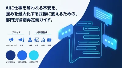 「AIが仕事を奪う」は誤解。非IT部門の価値を最大化する生成AIの役割分担とユースケース