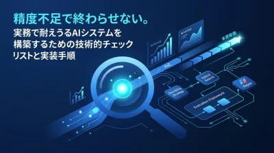 精度不足で終わらせない。RAG本番導入を成功に導く技術的チェックリストと実装手順