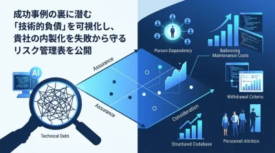 AI内製化の罠に落ちないために。中堅企業が直面する失敗リスクと技術的負債を防ぐ評価マトリクス