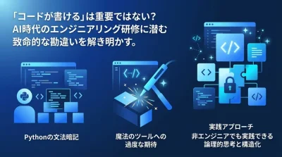 「コードが書ける」はもう古い？AI時代のDX人材育成に潜む3つの致命的な誤解と実践アプローチ