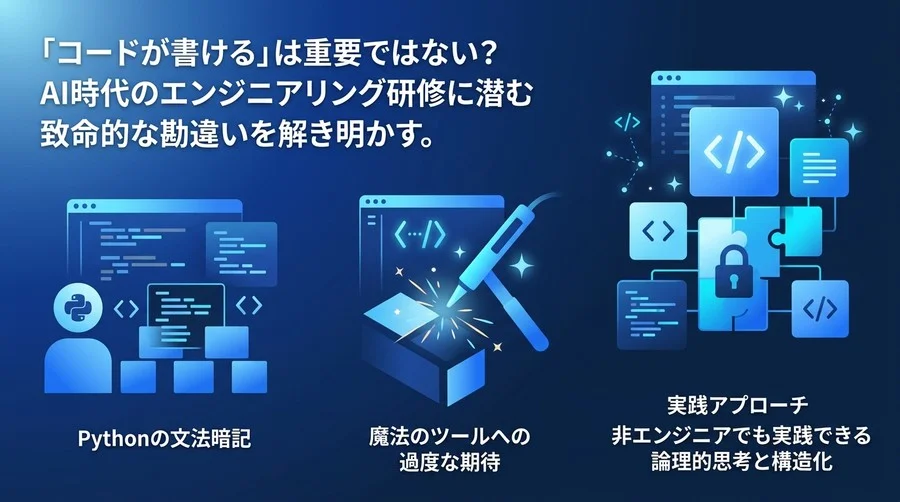 「コードが書ける」はもう古い？AI時代のDX人材育成に潜む3つの致命的な誤解と実践アプローチ