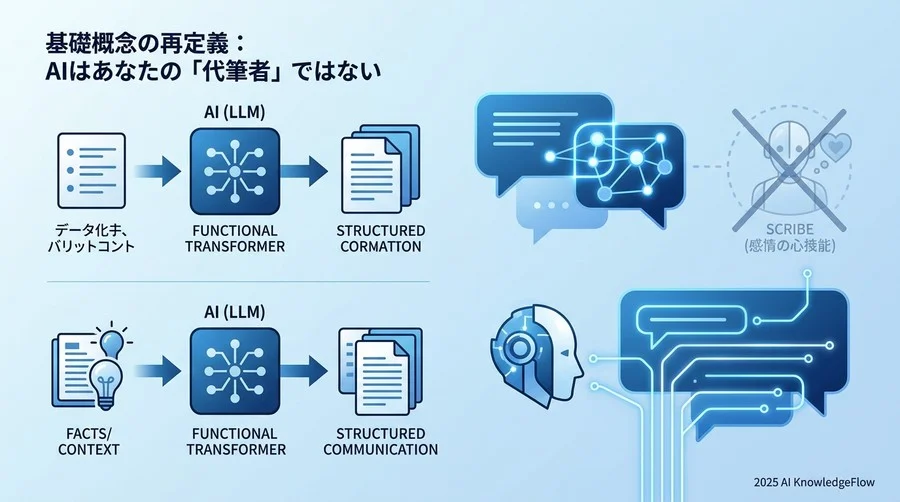 基礎概念の再定義：AIはあなたの「代筆者」ではない - Section Image