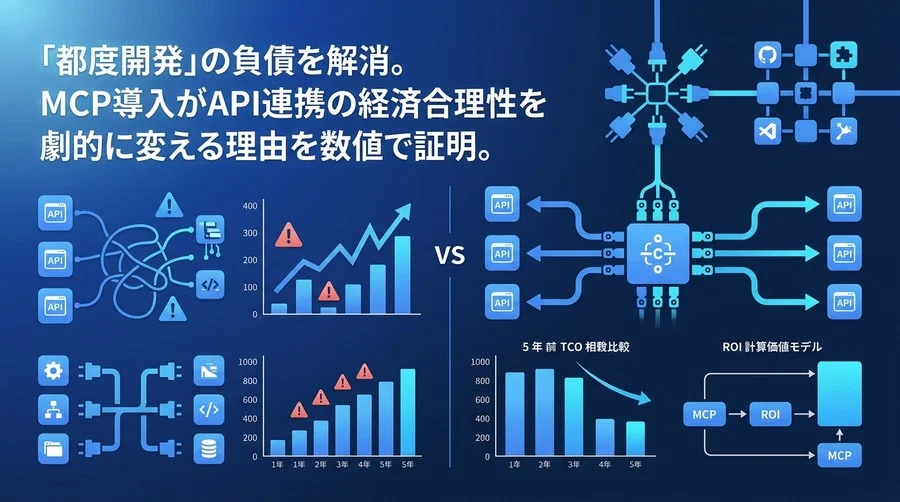 「都度開発」の負債を解消するAPI×MCP連携設計：ROI比較シミュレーション