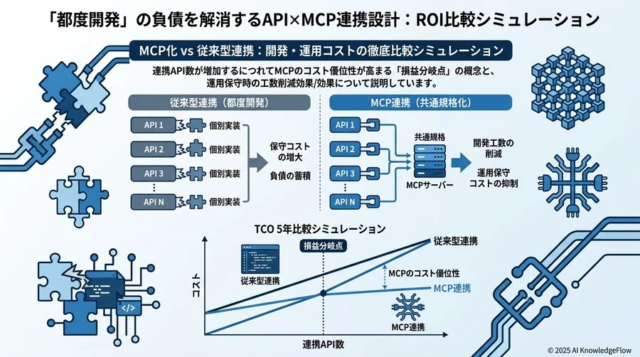 MCP化 vs 従来型連携：開発・運用コストの徹底比較シミュレーション - Section Image