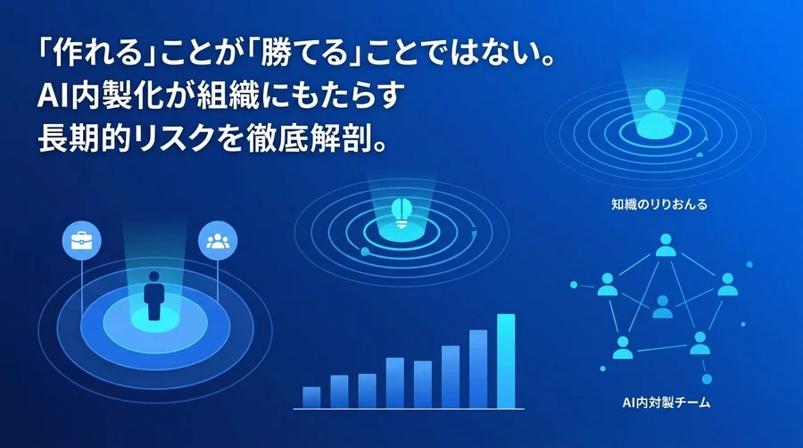 AI内製化の罠：「作れる」は「勝てる」を意味しない。数年後に顕在化する組織的リスクと人的資本の衝突