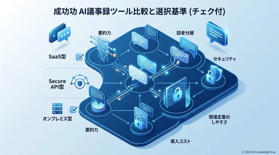 失敗しないためのAI議事録ツール比較・選定基準（チェックリスト付） - Section Image