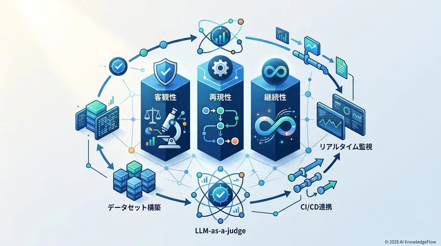 エージェント評価の基本原則：信頼性を支える3つの柱 - Section Image