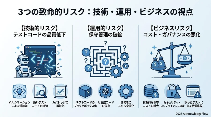 AI自動化に潜む3つの致命的リスク：技術・運用・ビジネスの視点 - Section Image