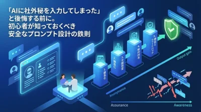 「AIに社外秘を入力してしまった」と後悔する前に。初心者が知っておくべき安全なプロンプト設計の鉄則