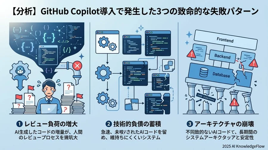 【分析】GitHub Copilot導入で発生した3つの致命的な失敗パターン - Section Image