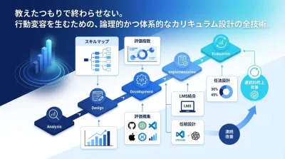 研修カリキュラム設計を失敗させない設計図──ADDIEとスキルマップで組むAI研修内製化の実践