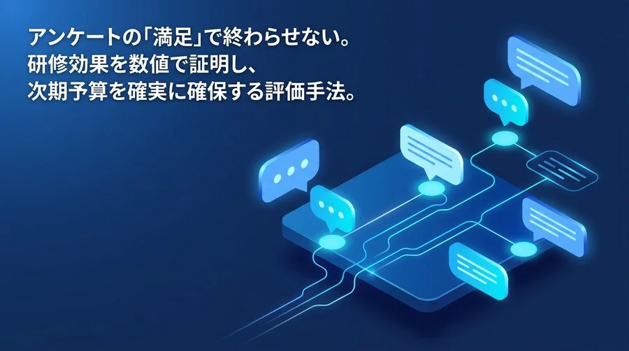 対話型AI研修の成功指標とは？予算を勝ち取るKPI設計と効果測定